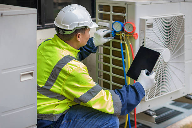 Professional Hvac technician working in Port Washington, NY